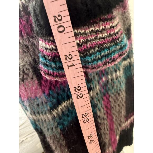 Arizona Jeans Small Gothcore Dark Feminine Plaid Cardigan Witchy Punk Lounge - Picture 7 of 7